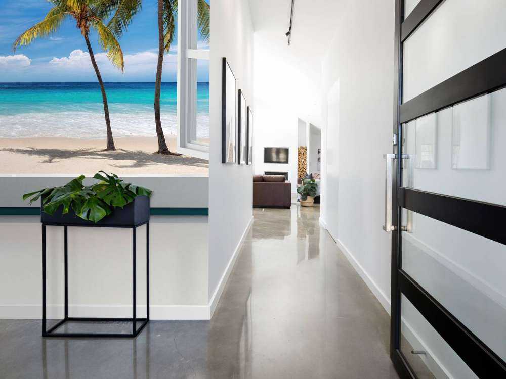 Uitzicht op tropisch strand