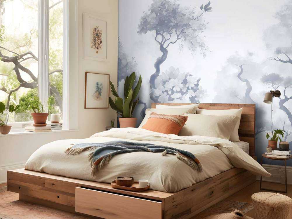 Blooming trees Brown