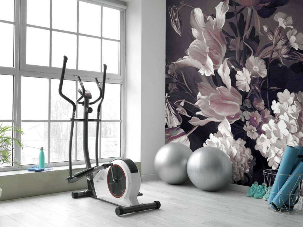 Bouquet with tulips Purple