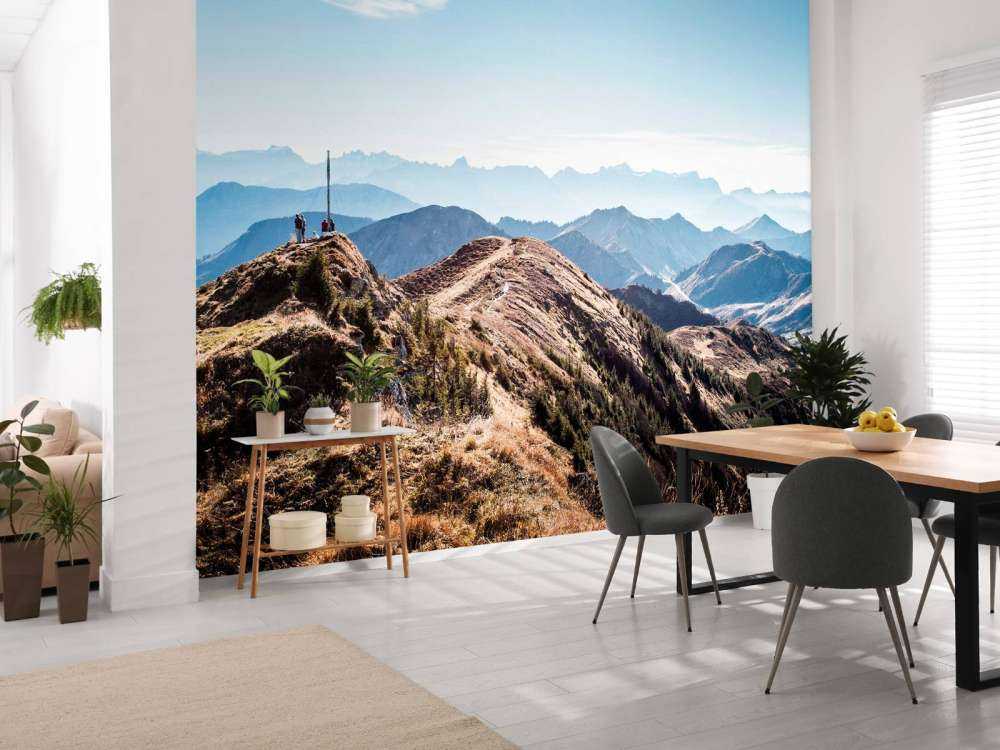 Herfstochtend op bergkam