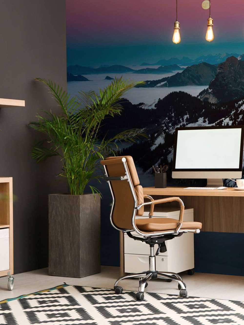 Maanlicht boven wintergebergte