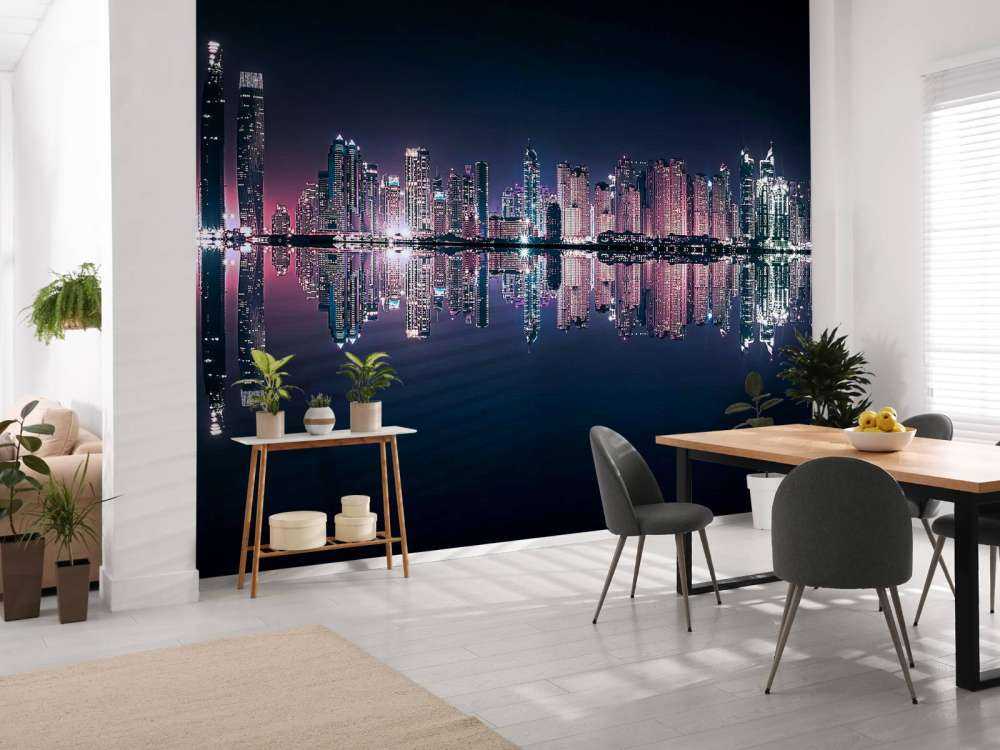 Nachtlicht boven stille wateren