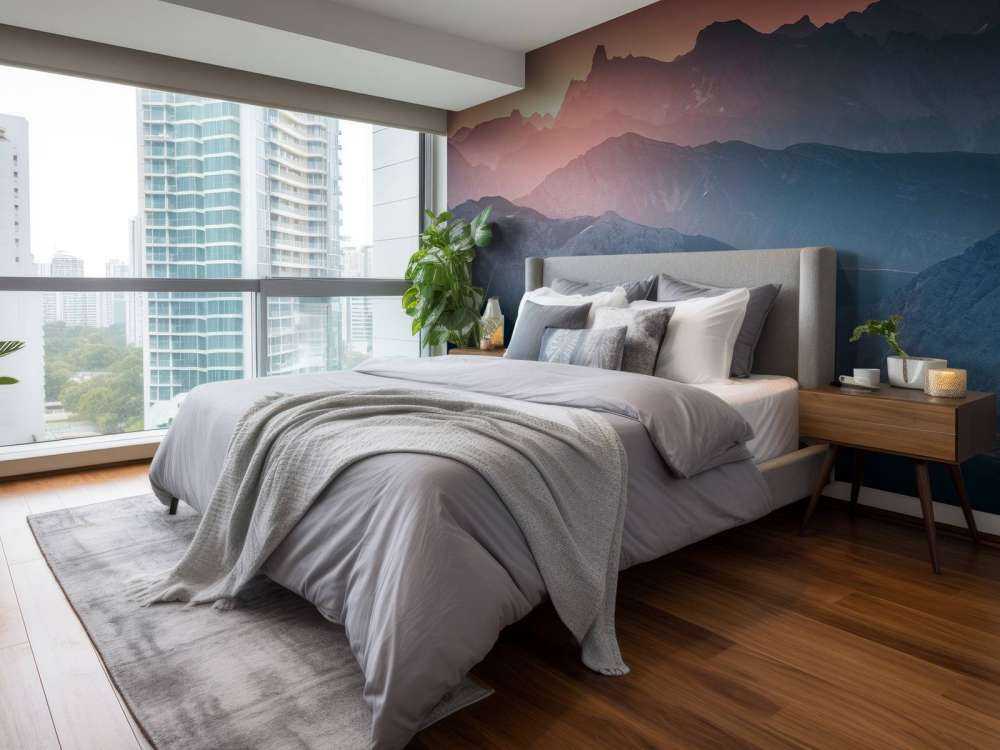 Bergen in zacht avondlicht