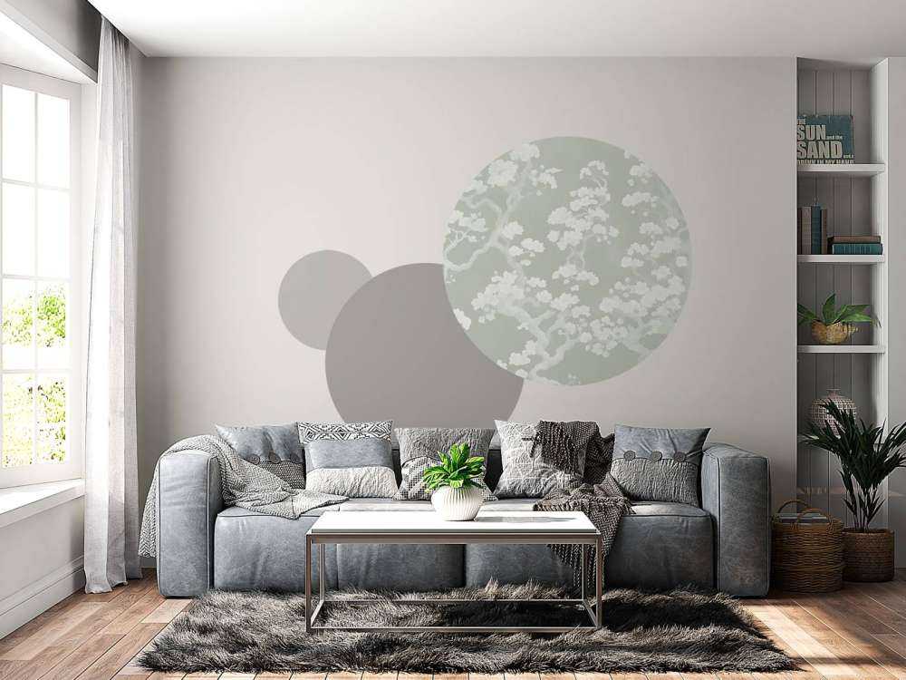 Wonderful blooming forest - green