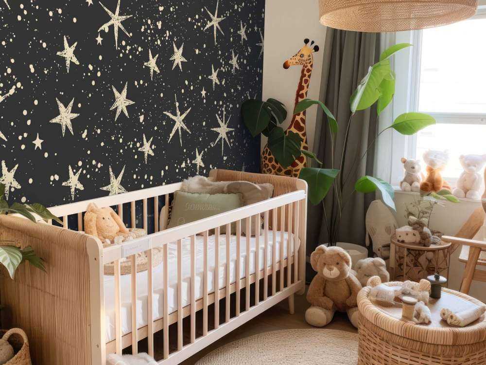 Sprankelende vintage sterrennacht