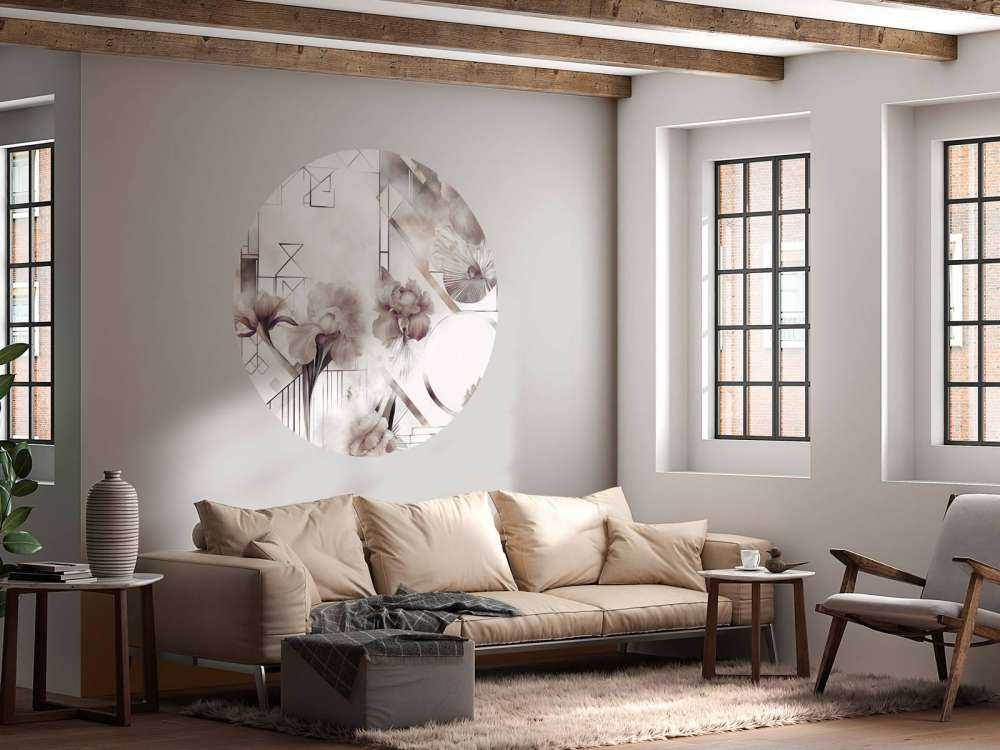 Watercolor Geometry Brown