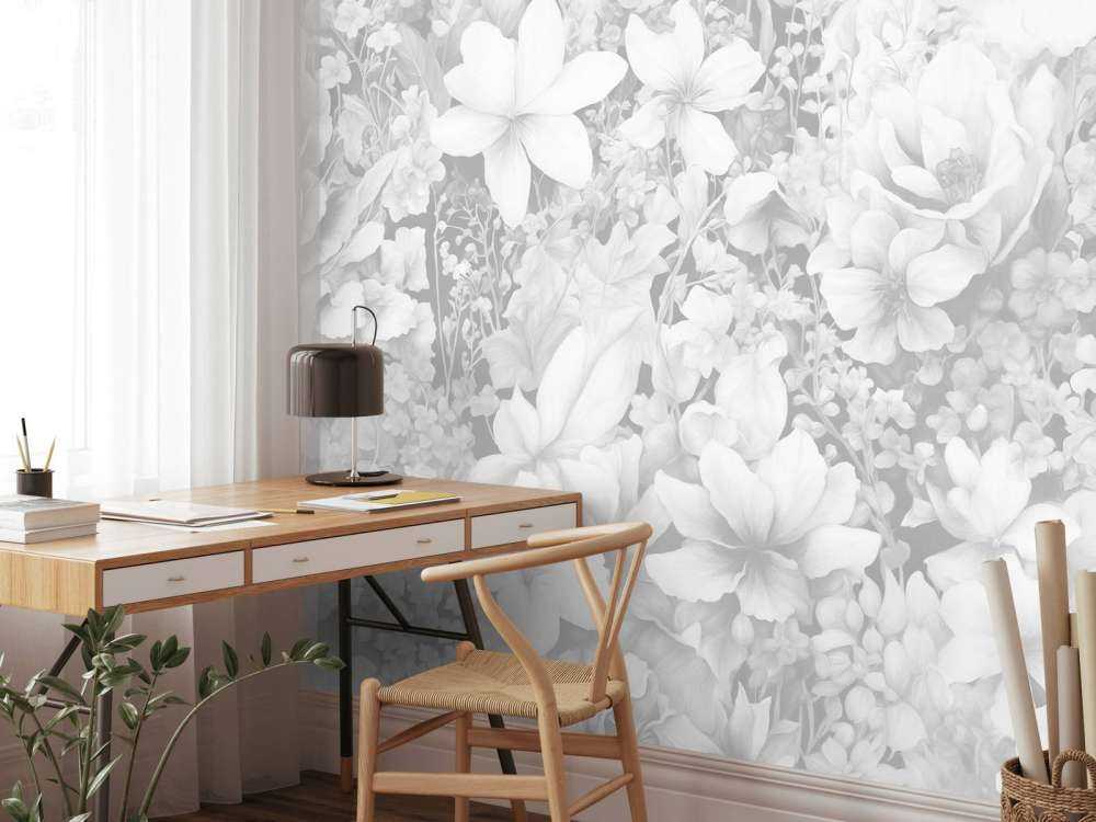 Flower festivalSEAMLESS White