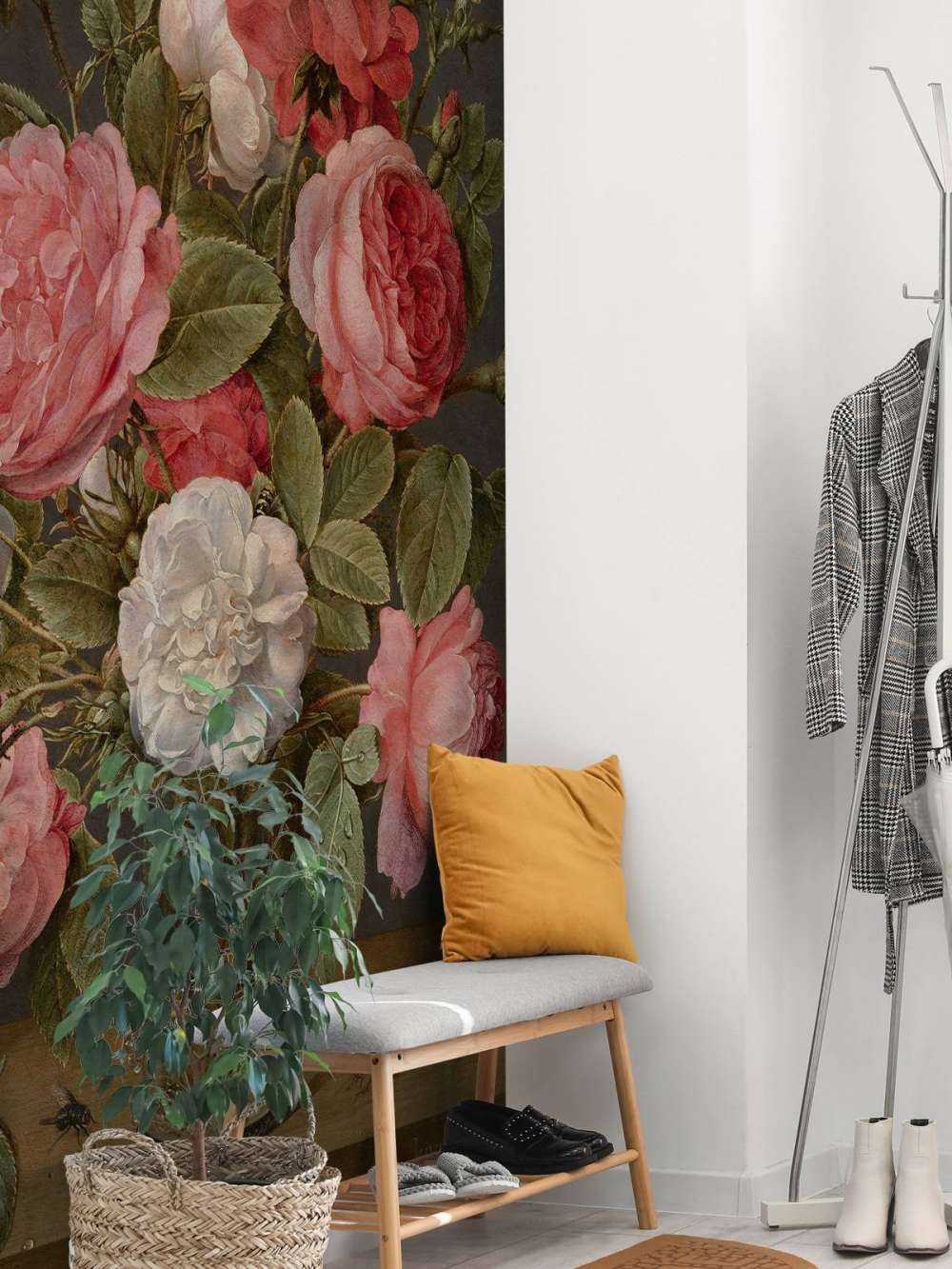 Rozen in een glazen vaas