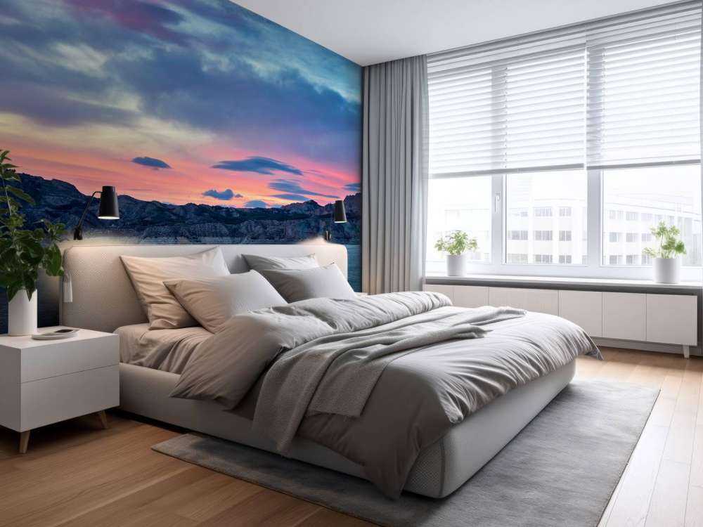 Meertje met zonsondergang