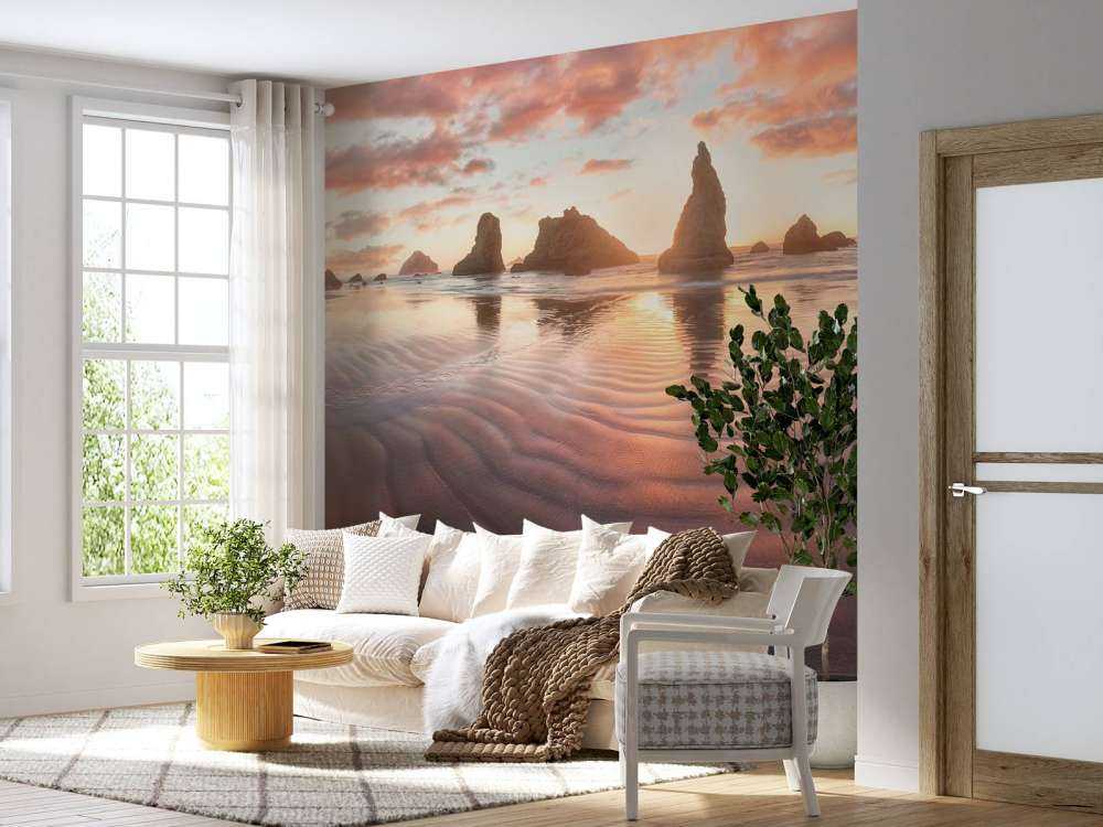 Lichtroze strand