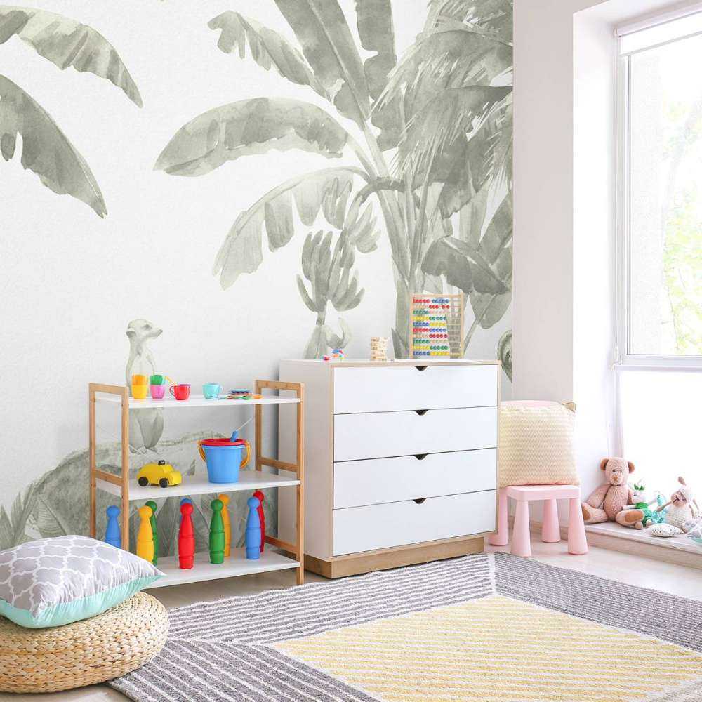 Kleine jungle dieren in groen