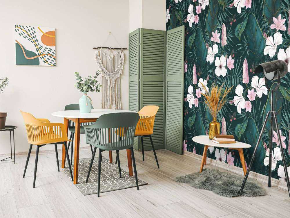 Tropische bloemen patroon