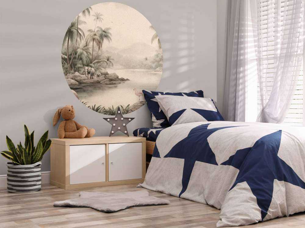 Jungle landschap met dieren