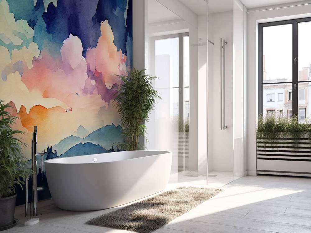 Abstracte aquarel achtergrond