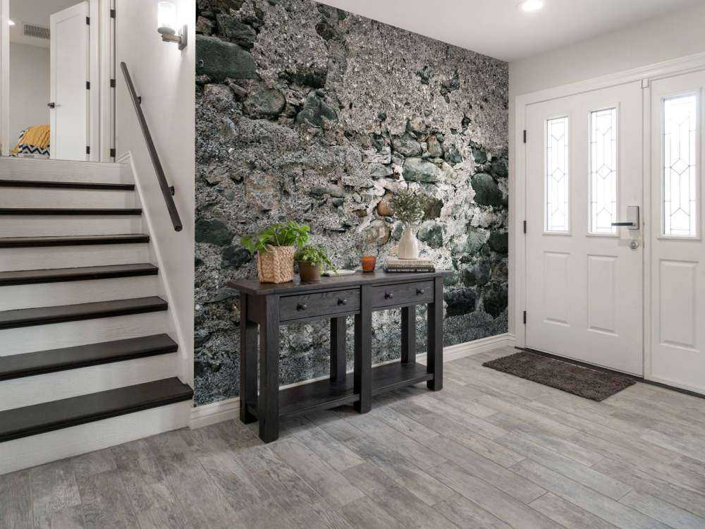 Muur met oude grote stenen