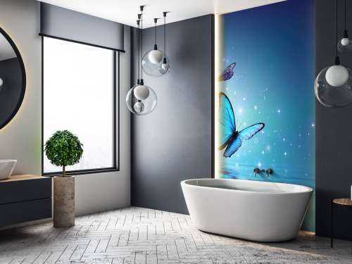 Fee vlinders op water