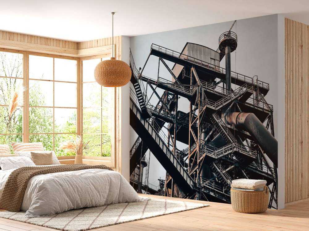 Verlaten staalfabriek