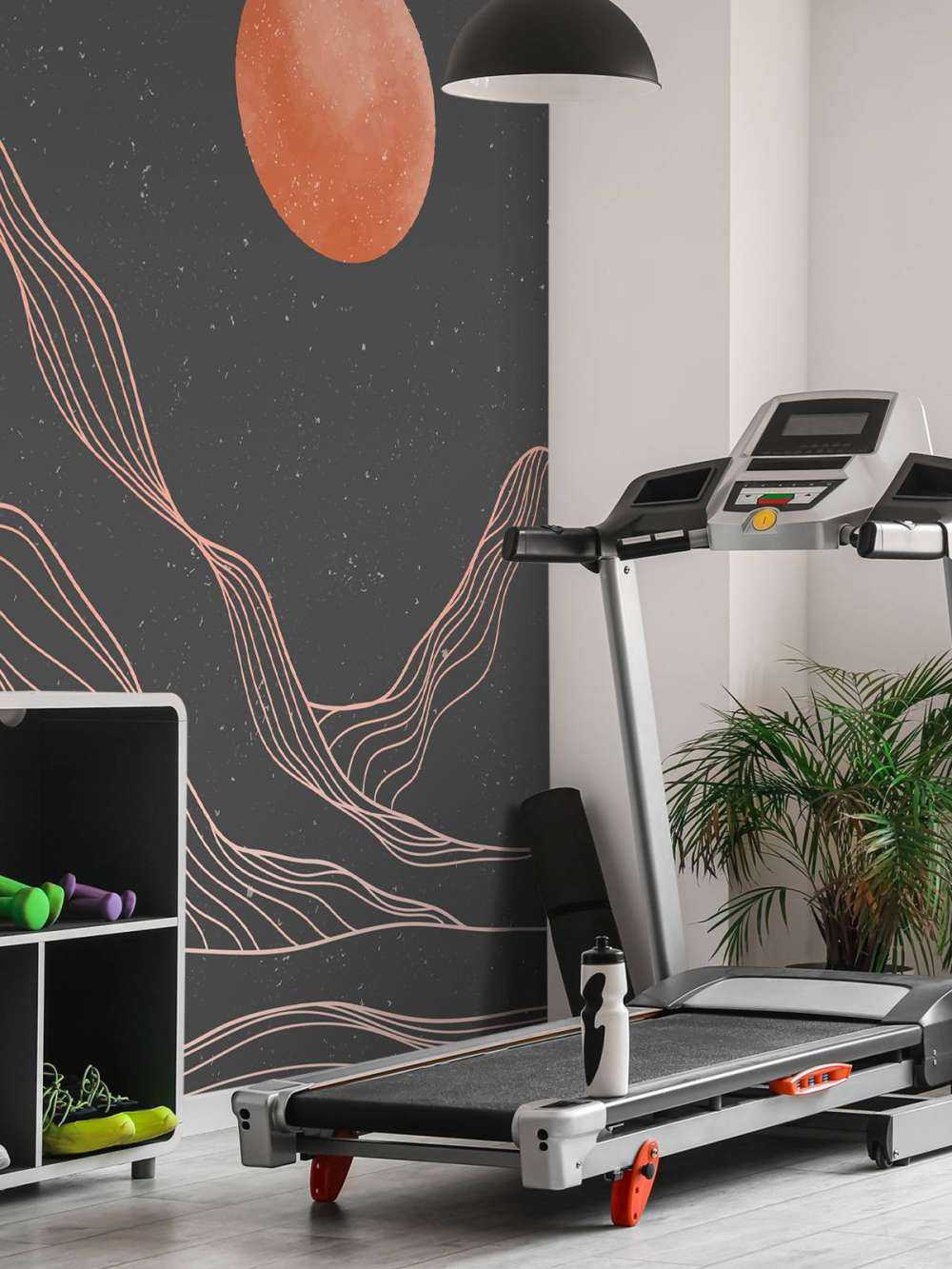 Abstracte bergen landschap