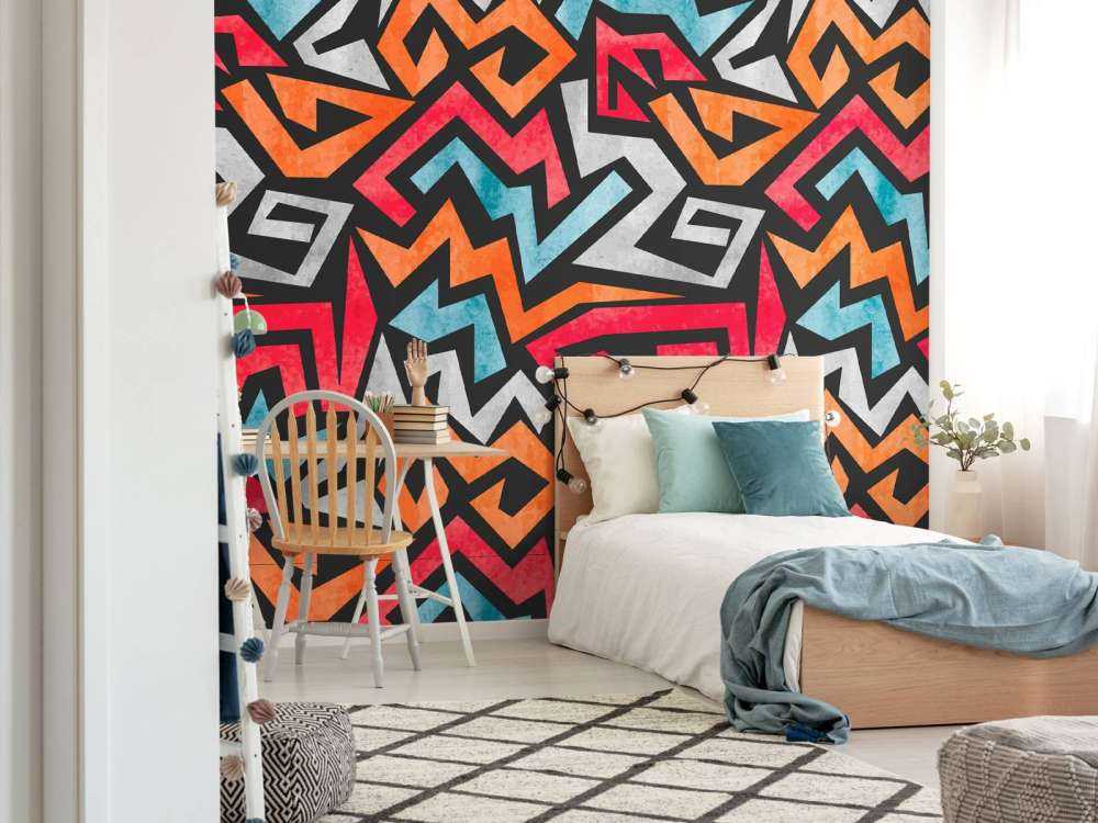 Kleurrijke grafische print