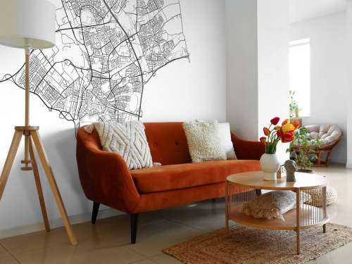 Plattegrond van Den Bosch, wit