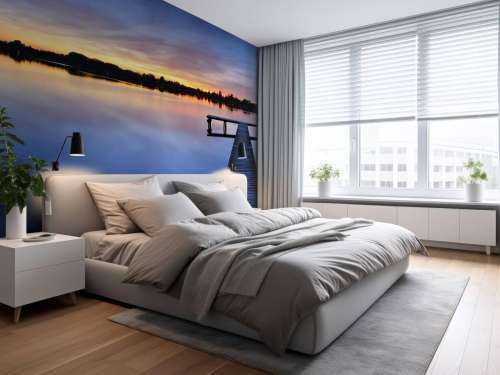 Steiger met donkerblauwe lucht