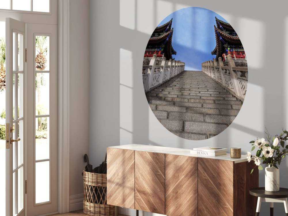 Trap naar Chinese tempel