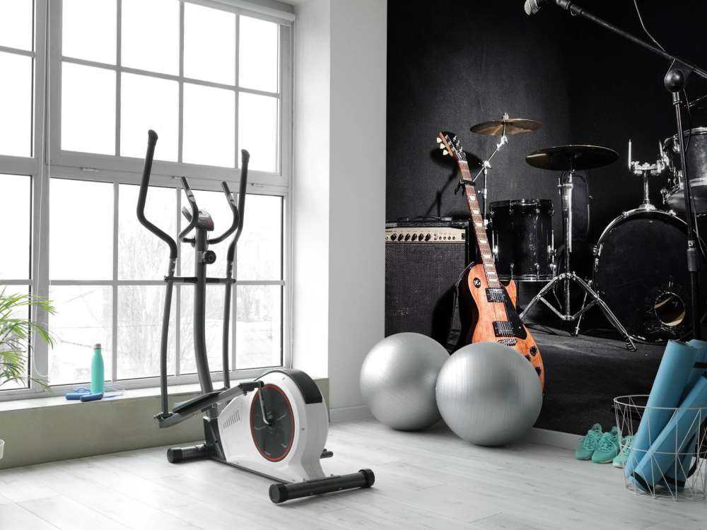 Muziekinstrumenten van een band