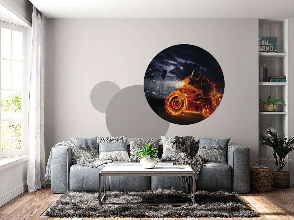 Motor in vuur en vlam