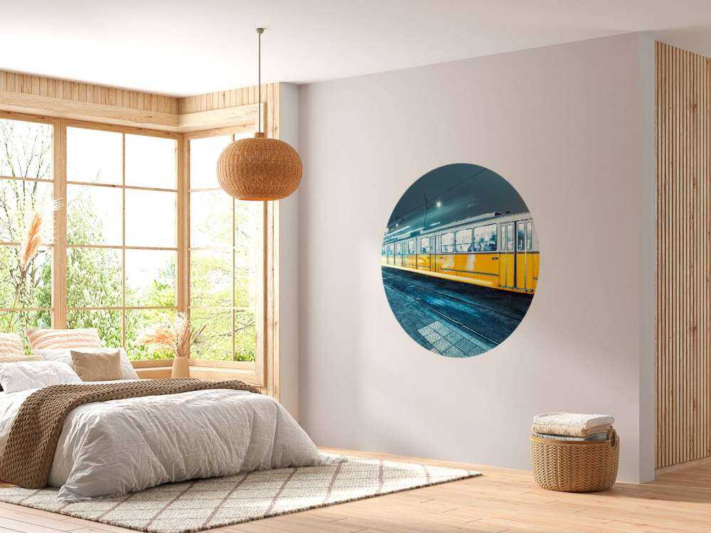 Gele tram in Boedapest