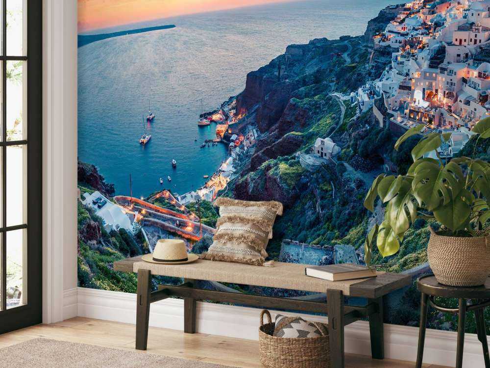 Zonsondergang op Santorini