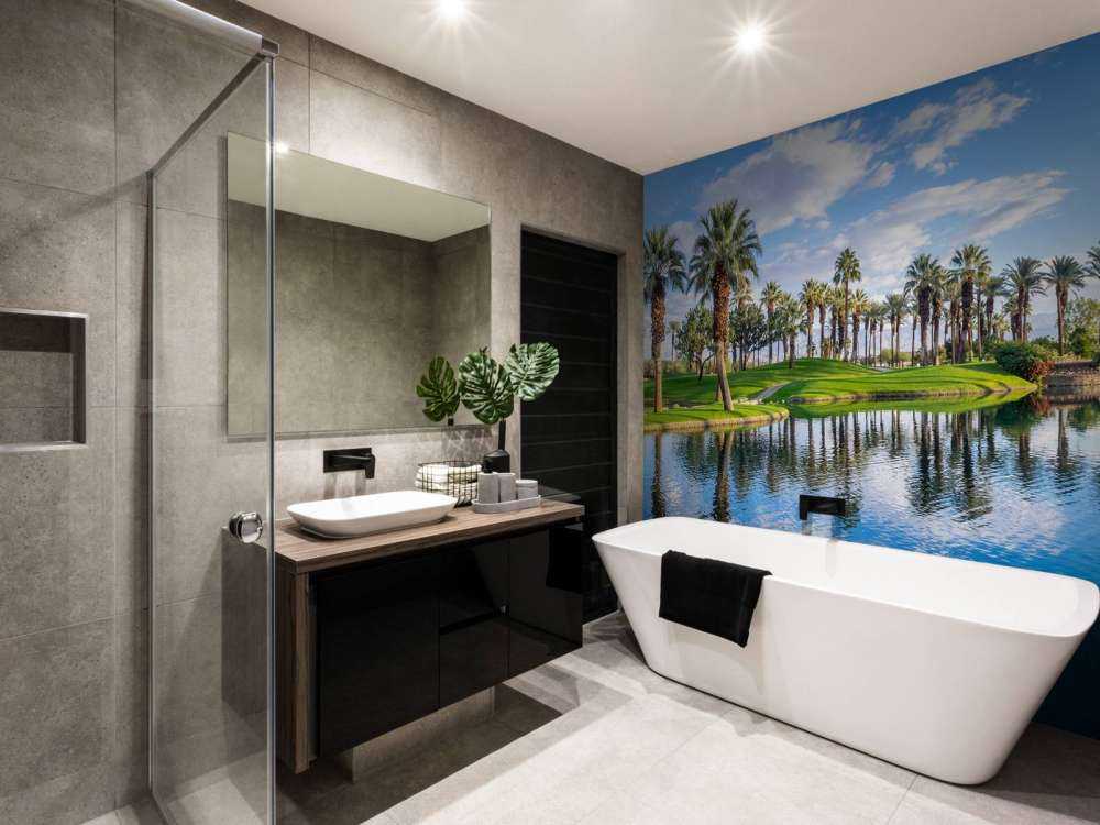 Palmbomen op een golfbaan