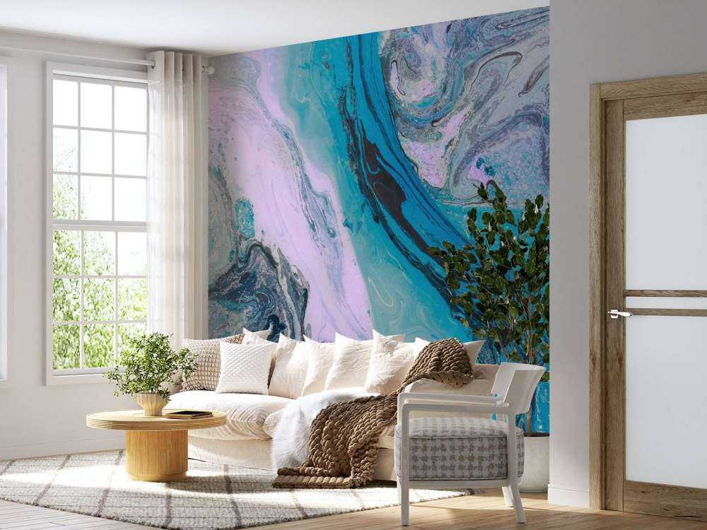 Kleurrijk verfmengsel