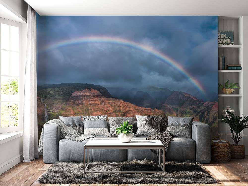 Regenboog boven Waimea Canyon