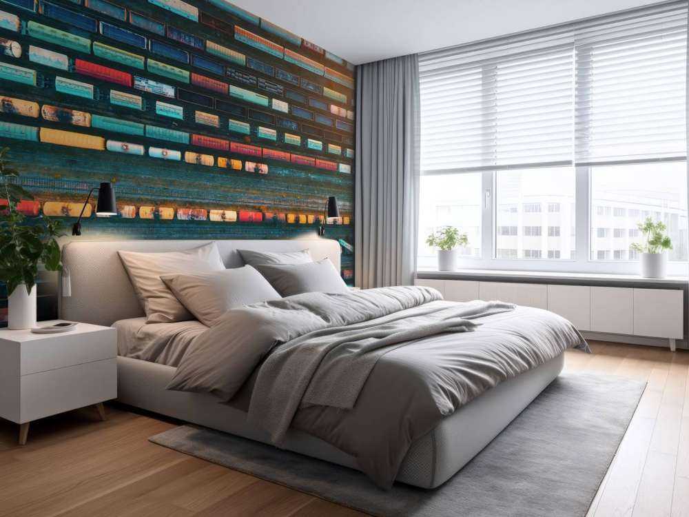 Drone view goederenwagons