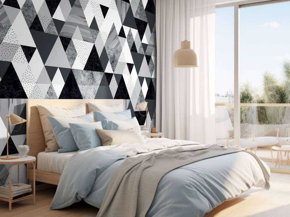 Zwart-wit tegelpatroon