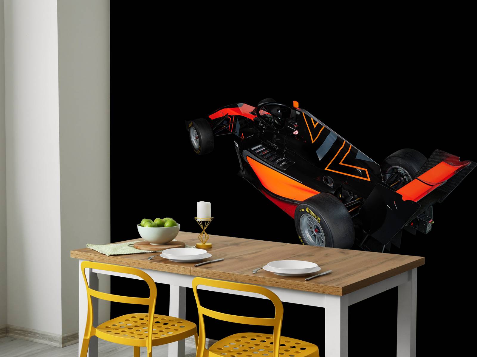 Formula 3 - Rear left view - dark