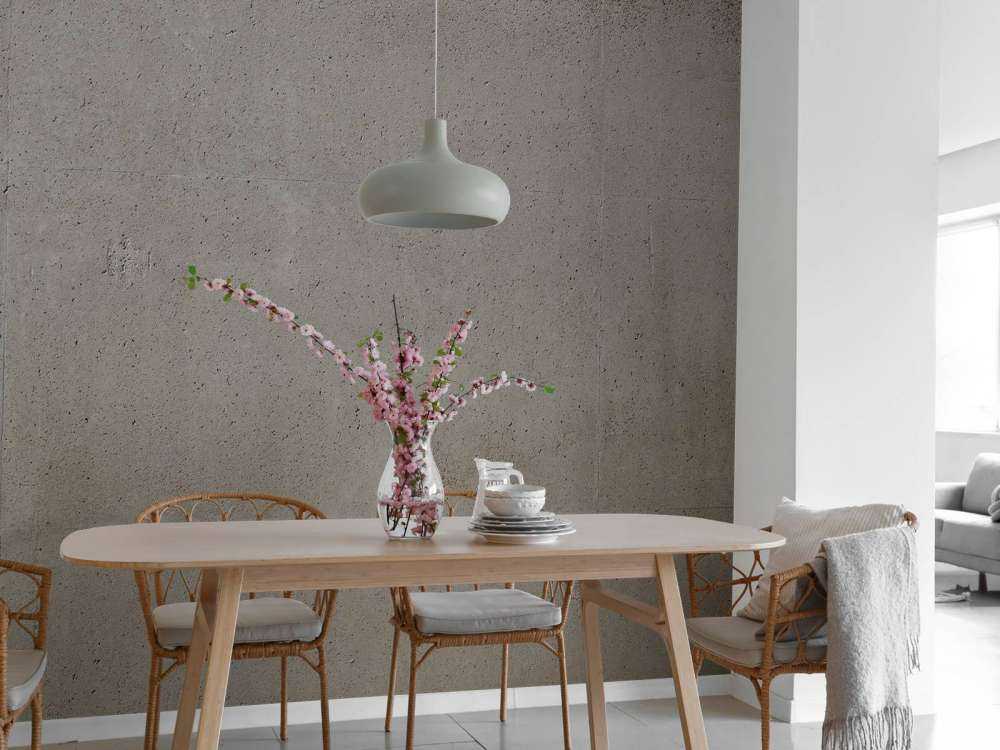 Muur van betonplaten