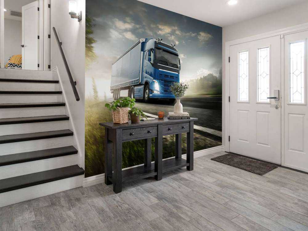 Fotobehang vrachtwagen