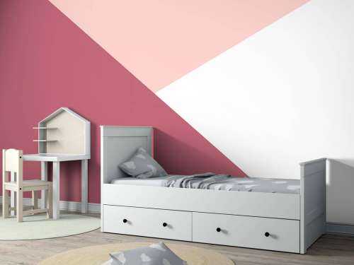 Driehoeken in roze tinten