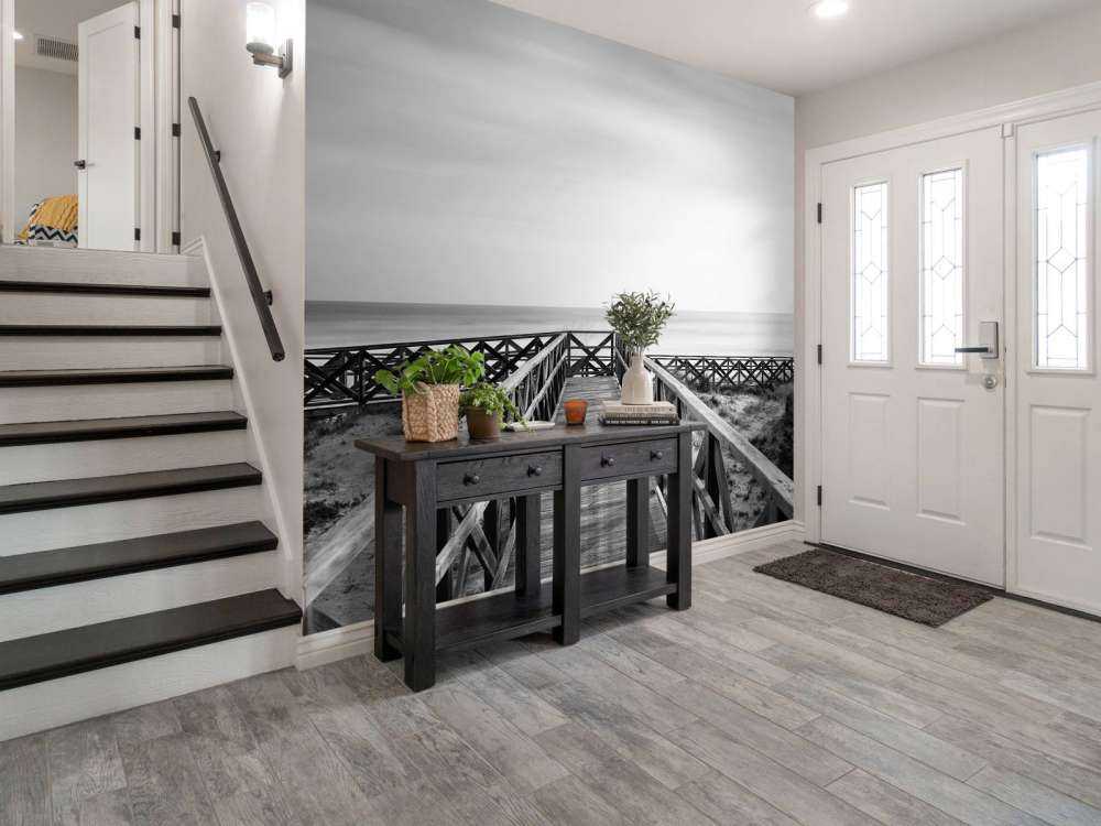 Loopbrug naar het strand