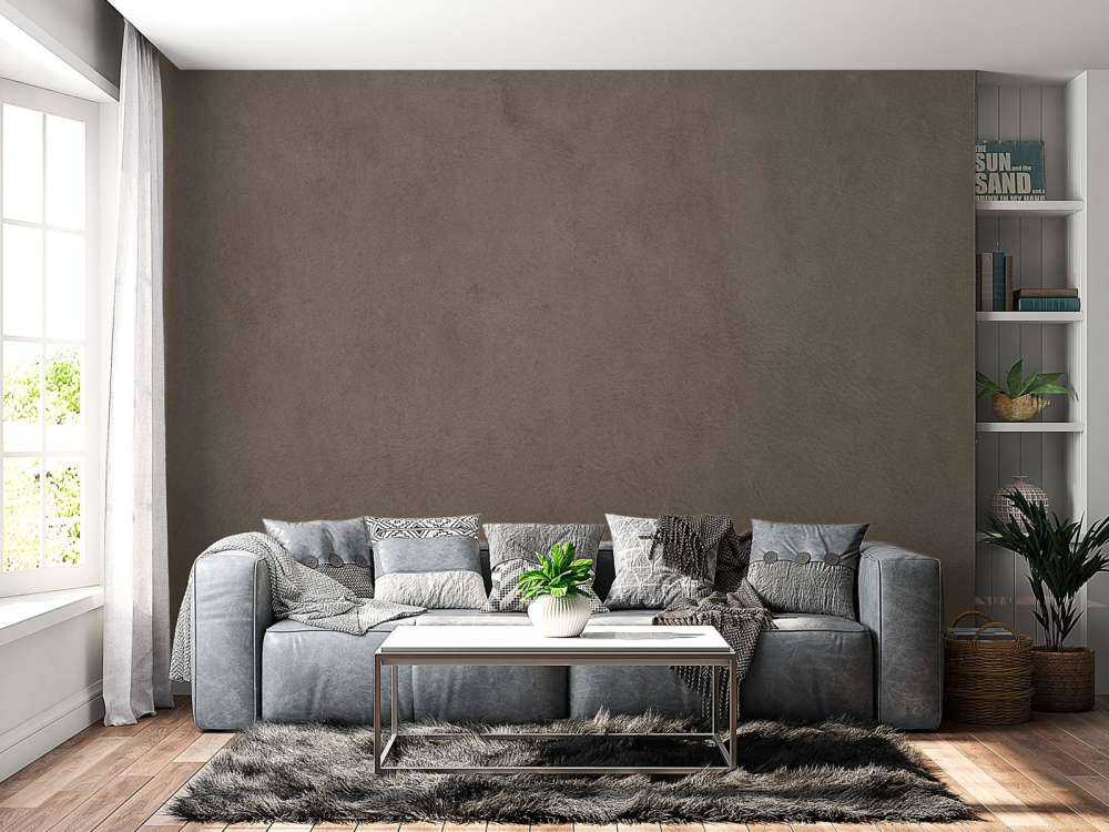 Taupe leder