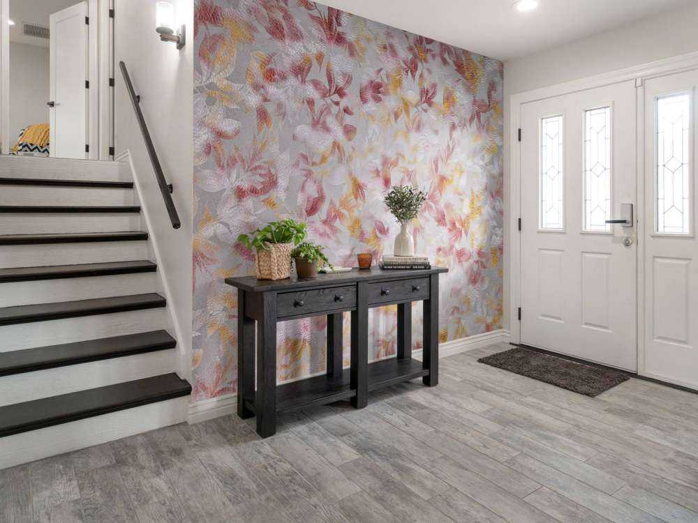 Bloemen op grijze achtergrond