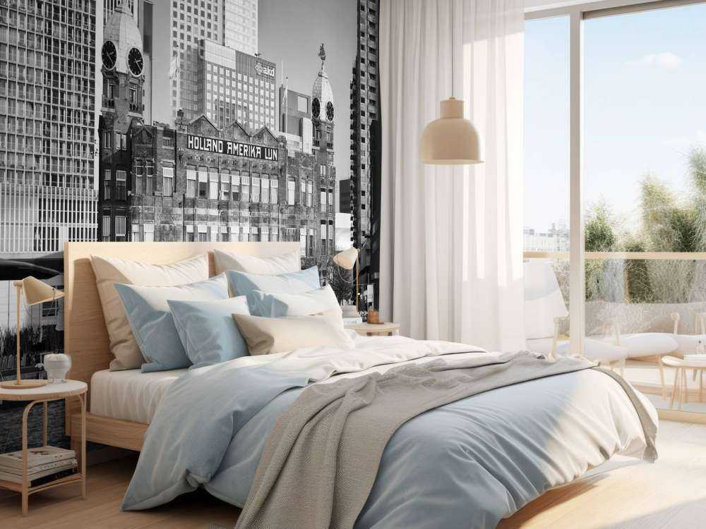 Hotel New York in zwart wit  Rotterdam 