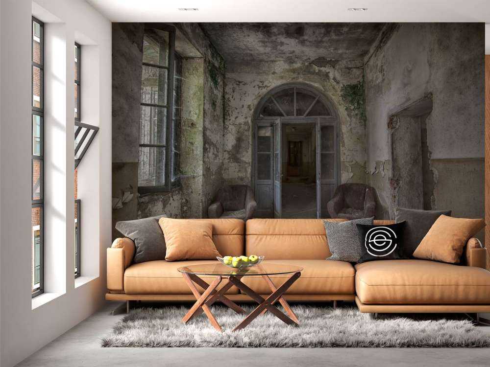 Gang in verlaten huis