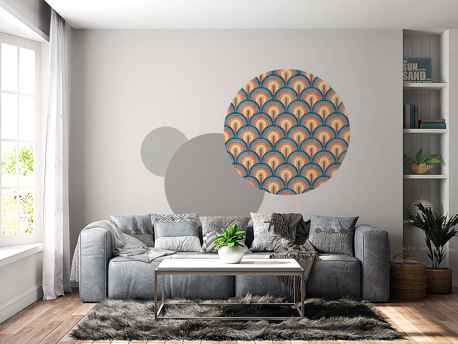 Golvende boheemse print