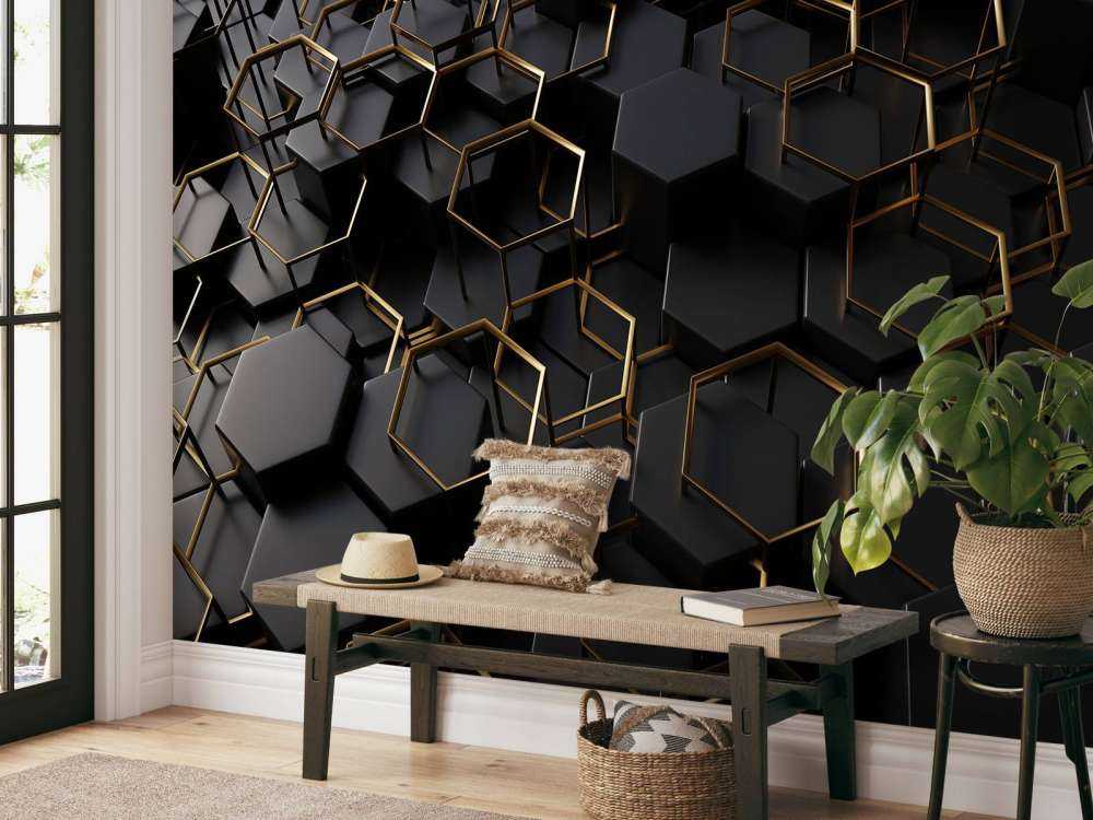 Sierlijke hexagons
