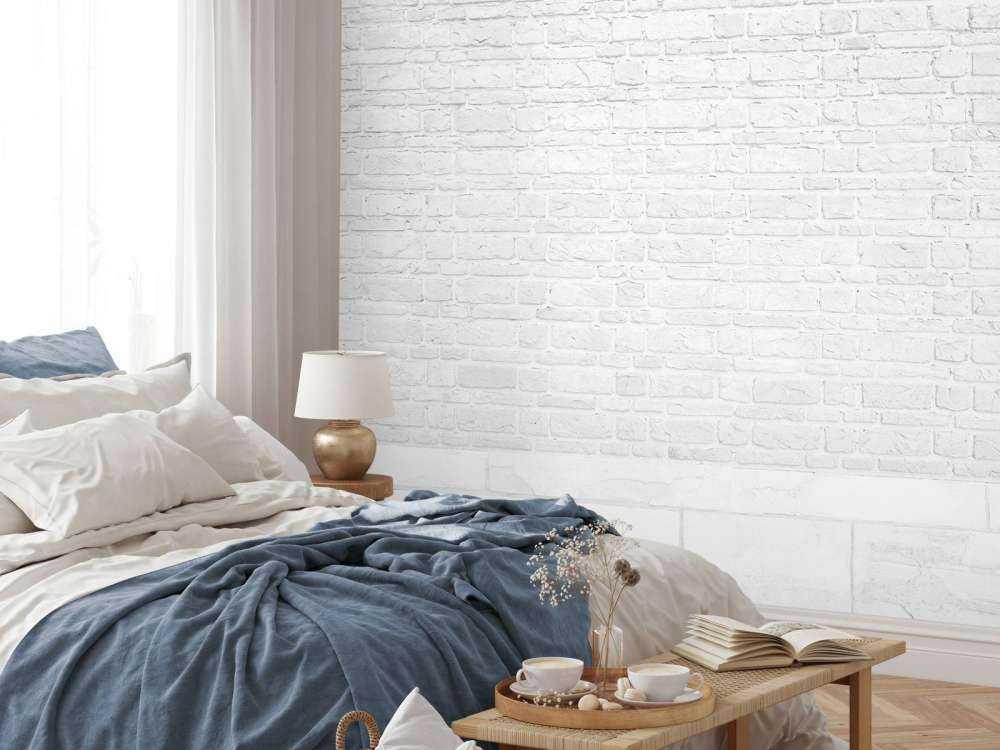 Witte stenen met oud beton