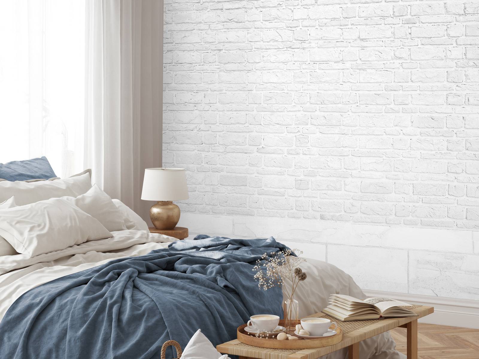 Witte stenen met oud beton