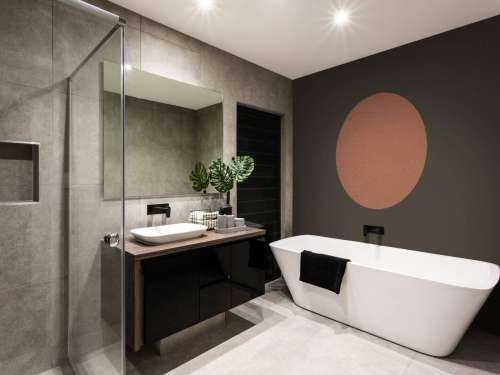 Terracotta beton met lichte structuur