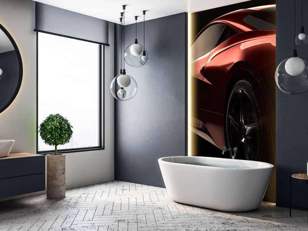 Rode sportauto